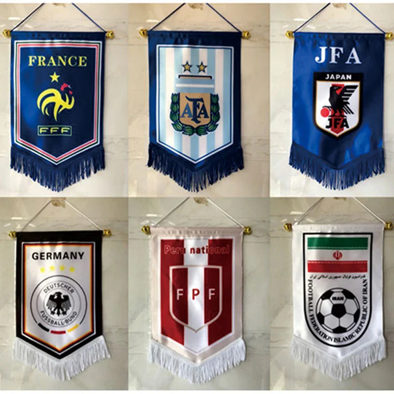 aerxemrbrae 8*12cm Car Window Decoration Polyester Morocco Hanging pennant Flags Moroccan Mini Pennant