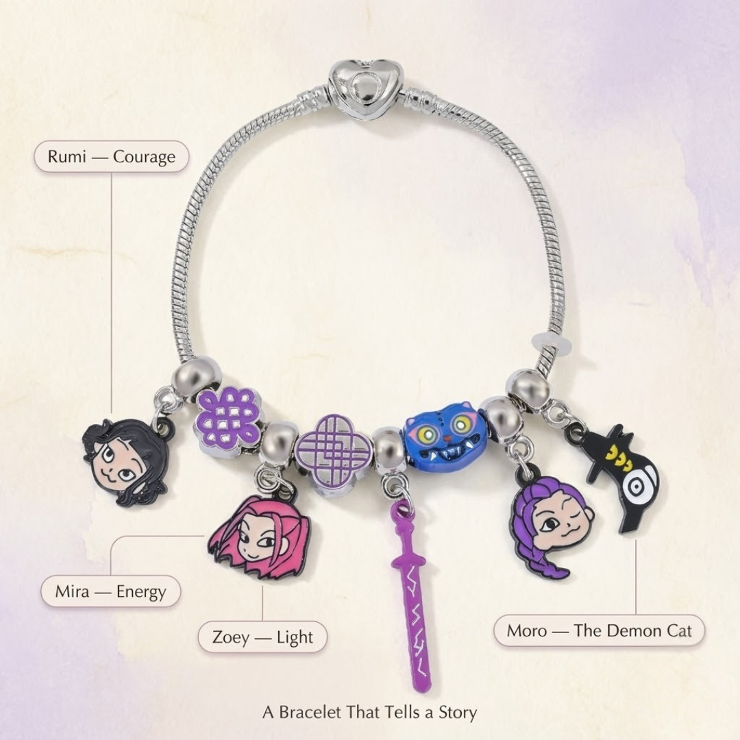 KPop Demon Hunters-Inspired Charm Bracelet