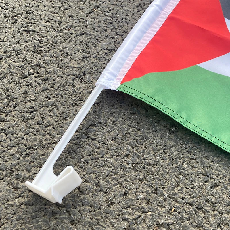 Aerlxemrbrae   NEW 30x45cm Palestine  car flag 12x18inch  Palestinian window flag bearer standard-bearer waving flags