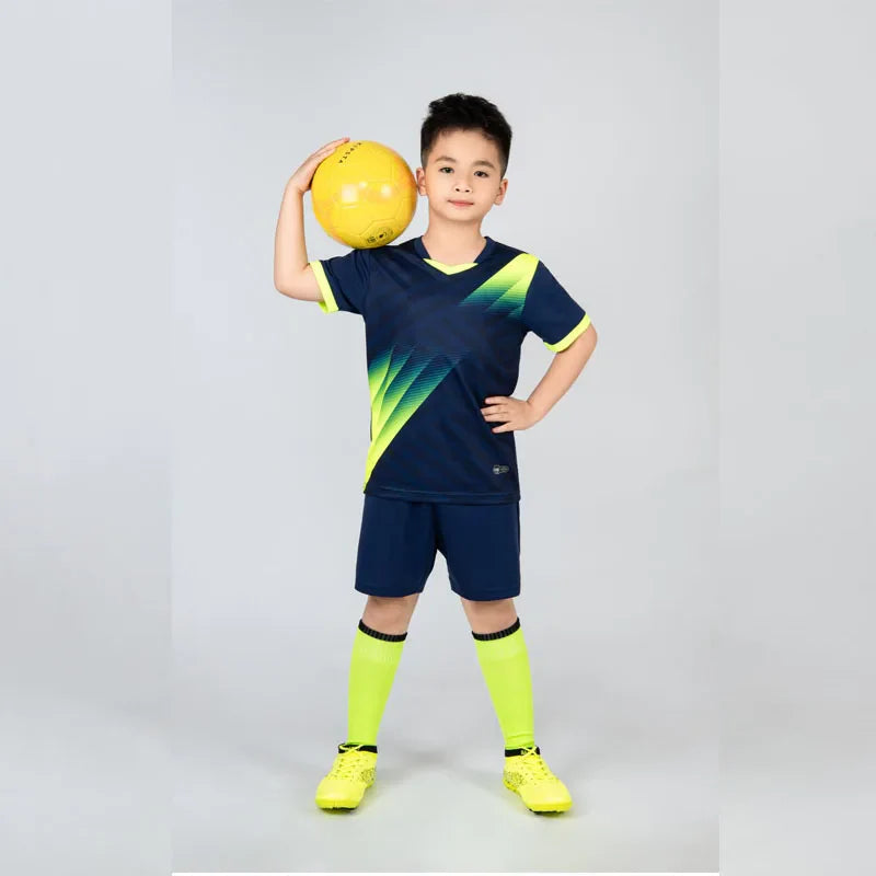 Adult Kid Soccer Jerseys Men Football Uniforms Shirts Women Futsal Sportswear Kit Training Tracksuit Child Sports Suit