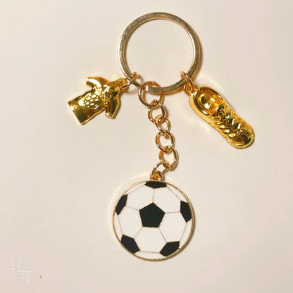 2D Soccer Player Keychain C Ronaldo Pendant Football Star Flat Acrylic Ornament Charms Hanging Decora for Car Bags Festive Gift