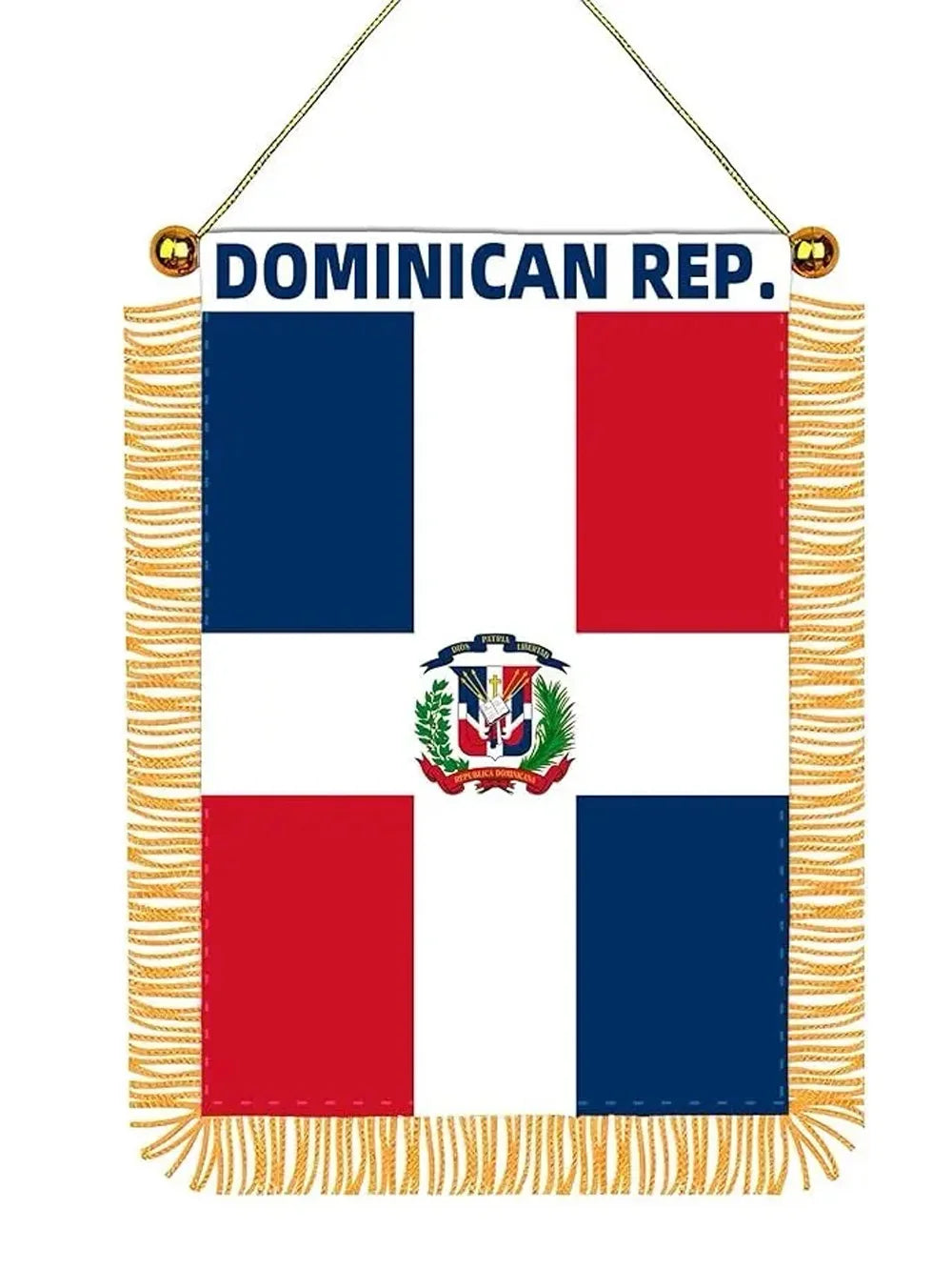 aerxemrbrae  8*12cm  Car Window Decoration  Dominican  Republic   Hanging pennant Flags    Dominican   Mini Pennant