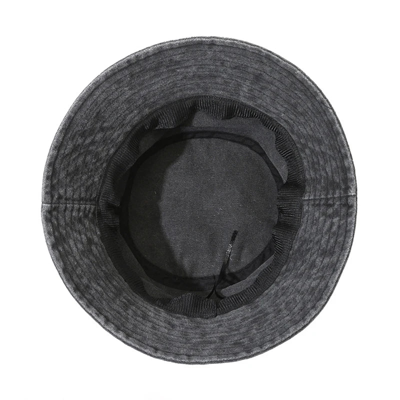 Cotton Washed Bucket Hat Milano Design Vintage Distressed Fisherman Cap Retro Unisex Sun Hat for Calcio Football Fan Travel Gift