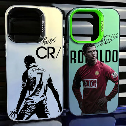 Famous football players C-CR7 Phone Case For iPhone 17 16e 16 15 14 13 12 11 Pro Max XR 8 7 Air Plus Anti Fall Matte Back Cover