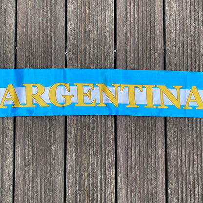 xvggdg  14x130cm  National Team Football Fans Scarf   Argentina france  Morocco  Croatia Tassel Flags Scarf   Souvenir