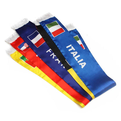 Aerlxemrbrae  15x150cm  Customized Scarf Flag  High Quality Polyester Banner Festival Party Football Sports Decoration