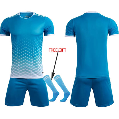 Adult Kids Football Jersey Men Customize Soccer Uniforms Sports Clothes Women Futsal Sportswear Child Training Tracksuit Outfit