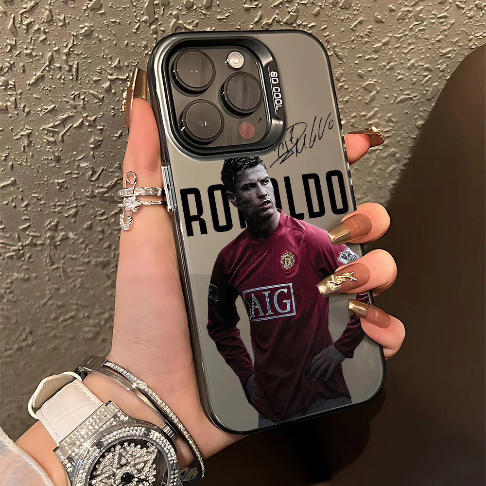 Famous football players C-CR7 Phone Case For iPhone 17 16e 16 15 14 13 12 11 Pro Max XR 8 7 Air Plus Anti Fall Matte Back Cover