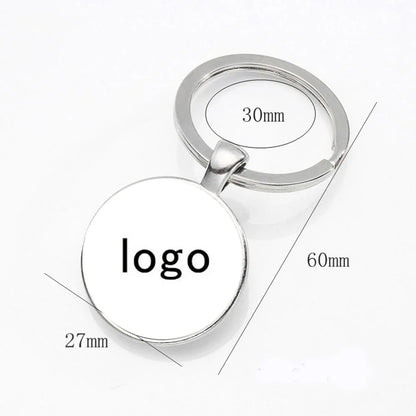 Personalized Logo Keychain Company Logo Customization Black And White Photo Color Photo Private Customization