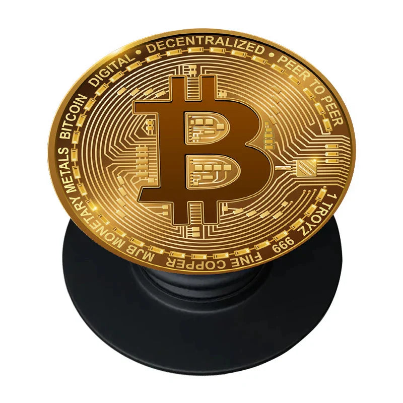 Phone Grip Tok Socket Popping Mobile Holder Football Bitcoin Stand Cell Phone Stand Cellphone Holder For Iphone Samsung Huawei