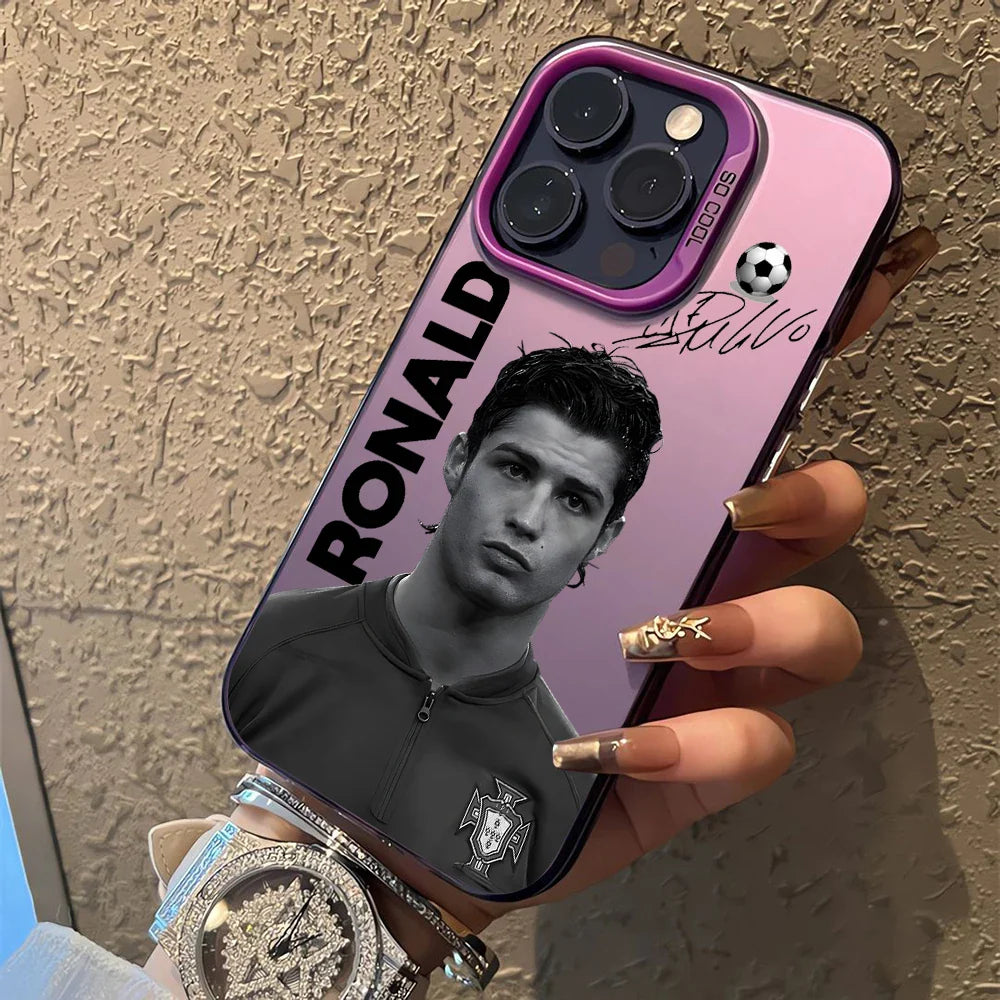 Famous football players C-CR7 Phone Case For iPhone 17 16e 16 15 14 13 12 11 Pro Max XR 8 7 Air Plus Anti Fall Matte Back Cover