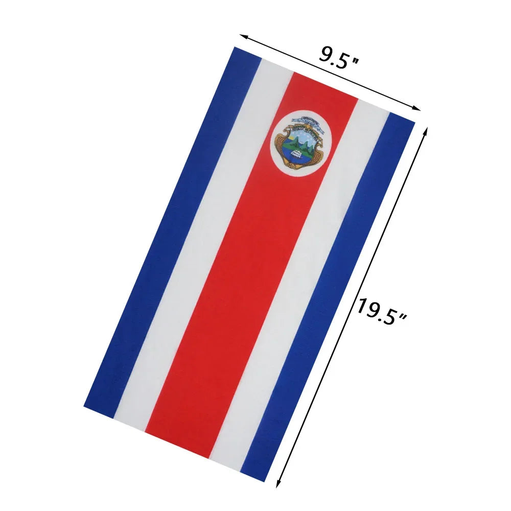 World Football Fans National Flag Bandana Spain Netherlands France Korea Chile Neck Gaiter Seamless Face Mask Men Headwear Scarf